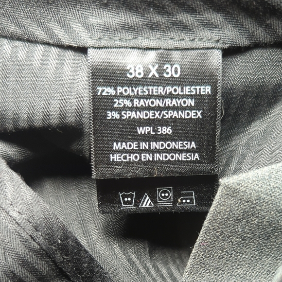 Kenneth Cole Reaction Charcoal Dress Pants Men's Size 38x30 - Picture 4 of 5